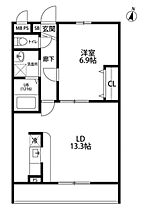 埼玉県草加市苗塚町（賃貸アパート1LDK・2階・44.71㎡） その2