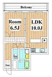ベルフォレスタ久が原 1LDKの間取図画像
