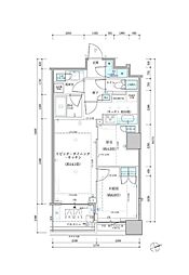 パークタワー勝どきサウス 2LDKの間取図画像