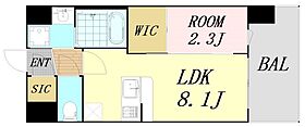 セレニテ十三ミラク  ｜ 大阪府大阪市淀川区十三本町2丁目（賃貸マンション1LDK・11階・28.10㎡） その2