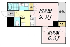 NLC新大阪  ｜ 大阪府大阪市淀川区木川東3丁目（賃貸マンション2K・3階・35.56㎡） その2