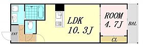 ラ・フェリシア桜川  ｜ 大阪府吹田市金田町（賃貸マンション1LDK・2階・35.46㎡） その2