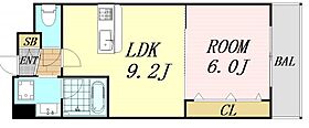 NORTH VILLAGE壱番館  ｜ 大阪府大阪市北区中津5丁目（賃貸マンション1LDK・5階・36.67㎡） その2