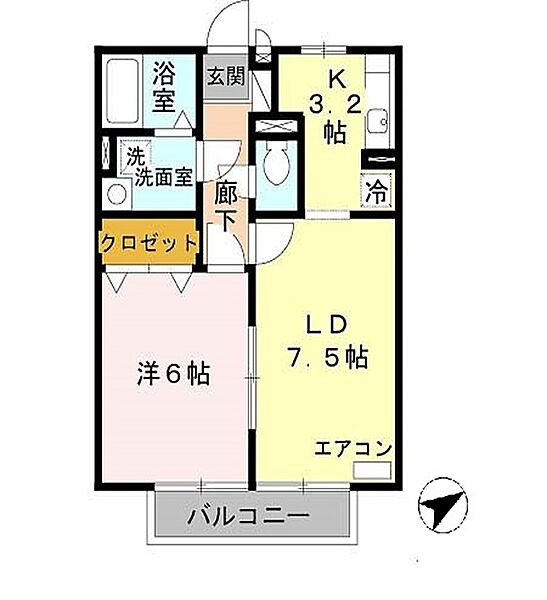 兵庫県たつの市龍野町富永(賃貸アパート1LDK・2階・40.29㎡)の写真 その2