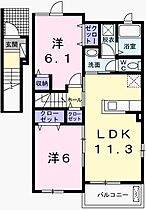 兵庫県相生市那波大浜町（賃貸アパート2LDK・2階・57.07㎡） その2