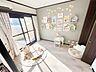 子供部屋：☆5.1帖洋室☆バルコニーに面しており明るいお部屋♪※家具や家電はCG加工しています。