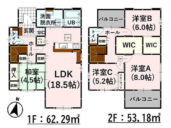間取りを拡大表示