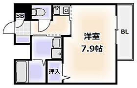 大阪府大阪市天王寺区大道3丁目（賃貸マンション1K・6階・23.92㎡） その2