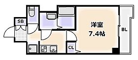 大阪府大阪市東住吉区桑津1丁目（賃貸マンション1K・6階・25.01㎡） その2