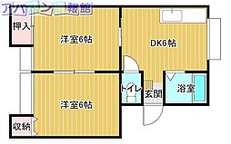 間取図画像 2DK