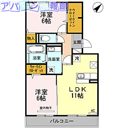 間取図画像 2LDK