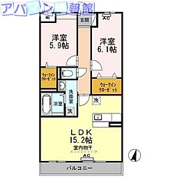間取図画像 2LDK