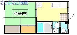 ハイツ谷川 1Kの間取図画像