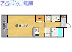 シエスタ米山 ワンルームの間取図画像