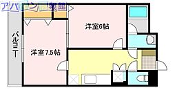 フェアリザワールド 2Kの間取図画像
