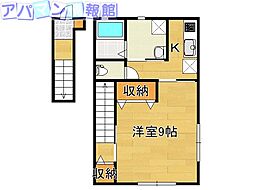 pace 1Kの間取図画像