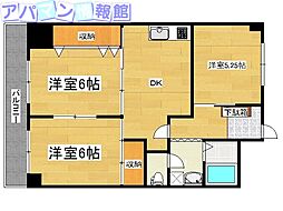 トゥルムホシヤマ 3DKの間取図画像