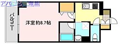 S-FORT新潟笹口 1Kの間取図画像