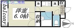 メゾン・ド・ラルジュ 1Kの間取図画像
