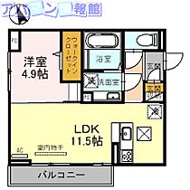 D-ROOM女池上山II  ｜ 新潟県新潟市中央区女池上山1丁目（賃貸アパート1LDK・1階・40.98㎡） その2