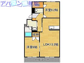 イーストフィールド  ｜ 新潟県新潟市中央区鳥屋野（賃貸マンション2LDK・2階・66.10㎡） その2