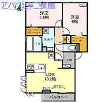 新潟県新潟市中央区幸町（賃貸アパート2LDK・3階・62.95㎡） その2