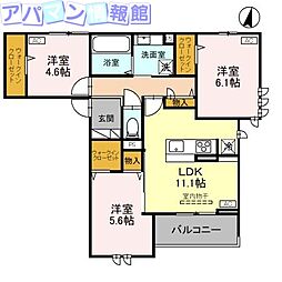 間取図画像 3LDK