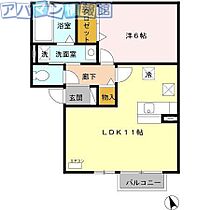 スプリングベルテＡ棟  ｜ 新潟県新潟市西区新通南2-1-6（賃貸アパート1LDK・1階・41.89㎡） その2