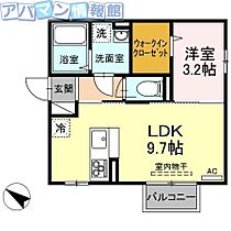 カーサ・エル・スールII  ｜ 新潟県新潟市西区大学南2丁目（賃貸アパート1LDK・1階・32.77㎡） その2