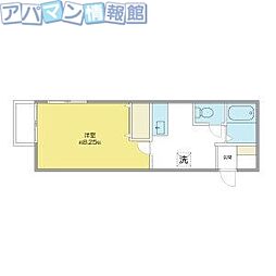 ヴィラ・エスペランサ 1Kの間取図画像