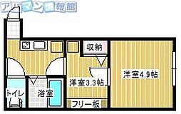 シオンヒルズ 2Kの間取図画像