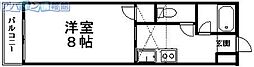 クラスターA 1Kの間取図画像