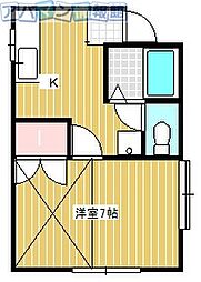 メゾン・ド・エクラン3 1Kの間取図画像