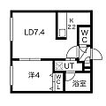 FIRST LEBEN桑園(ファーストレーベン)4階6.3万円