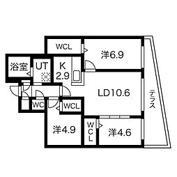 クラウド東札幌（K-ROUD東札幌） 1階/103