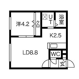 間取図画像 1LDK