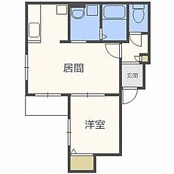 フェリオ 1LDKの間取図画像