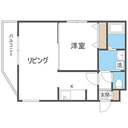SERAM円山鳥居 1LDKの間取図画像