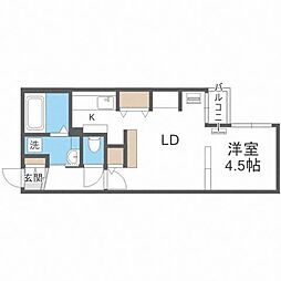ZweitLogik 1LDKの間取図画像