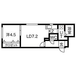 センテナリオL126 1LDKの間取図画像