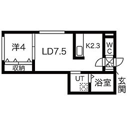 フェアリールル 1LDKの間取図画像