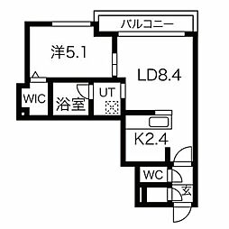 BalboniSette 1LDKの間取図画像