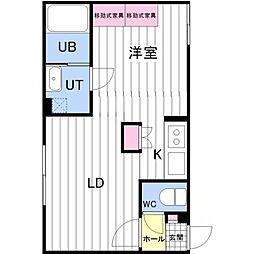 ソレイユ 1LDKの間取図画像