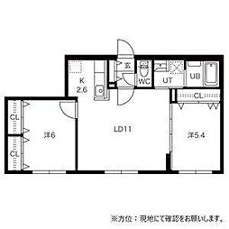 CAVIAR56 2LDKの間取図画像
