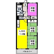 ピュア生の松原 401 ｜ 福岡県福岡市西区生の松原１丁目3-15（賃貸マンション3LDK・4階・72.15㎡） その2