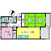 コーポウィステリア24 206 ｜ 福岡県福岡市博多区麦野３丁目16-25（賃貸マンション3LDK・2階・69.45㎡） その2