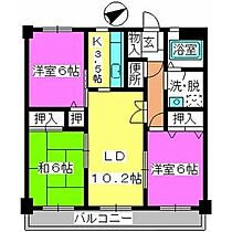 ドムス若久 402 ｜ 福岡県福岡市南区若久４丁目4-6（賃貸マンション3LDK・4階・71.38㎡） その2