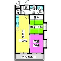 コンフォート姪浜 402 ｜ 福岡県福岡市西区姪の浜５丁目10-37（賃貸マンション2LDK・4階・50.08㎡） その2