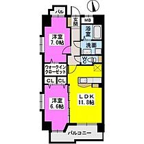 モンテ・オットー西公園 1002 ｜ 福岡県福岡市中央区荒戸３丁目5-54（賃貸マンション2LDK・10階・60.52㎡） その2