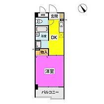 リファインドYM 404 ｜ 福岡県福岡市南区大楠１丁目4-8（賃貸マンション1DK・4階・27.20㎡） その2